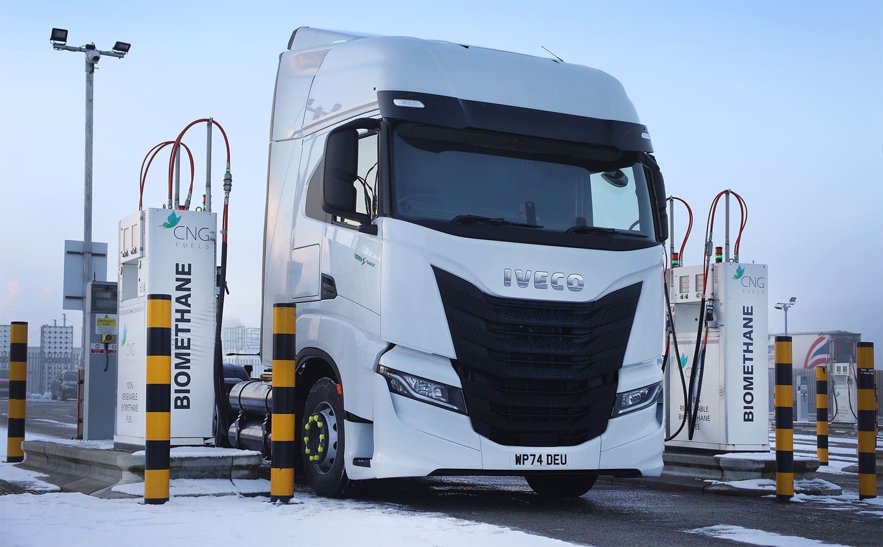 IVECO S-Way CNG 6x2 semi-truck fuelling. Astra Vehicle Technologies (AVT)